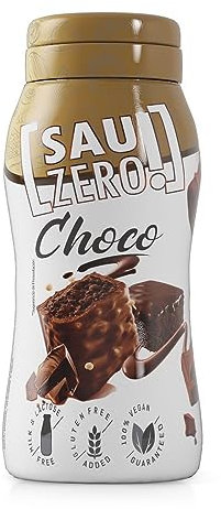 Sauzero Zero Calories Choco 310ml | Salsa cero calorías para aderezar tus platos preferidos | Acompaña tus postres favoritos sin aumentar el aporte calórico.