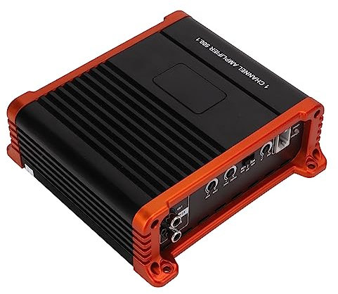 Amplificador de Coche, 1 Canal Car o Monoblock Amplificador 500W 2Ω 300W 4Ω 10Hz‑300Hz Universal para Altavoces de Coche