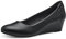 Jana Damen Pumps mit Keilabsatz Vegan, Schwarz (Black), 38 EU