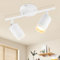 GeyouLux Deckenstrahler LED 2 Flammig, LED Deckenleuchte Schwenkbar, GU10 Deckenlampe Strahler Deckenspot, Modern Spot Lampe Wandstrahler Weiß für Wohnzimmer Schlafzimmer Küche (Ohne Leuchtmittel)