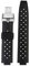 MHYATIO Gummiarmband, kompatibel mit Louis Vuitton TAMBOUR Serie LV Q1121 Q114k, wasserdichtes Silikonarmband, 20–12 mm konvex(Black silver)