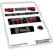 WP477 Autocollants compatibles avec Fox Float DPX2 Factory pour fourche d'amortisseur arrière de vélo, autocollants VTT, AUFFKLEBER, FEDERGABEL (rouge)