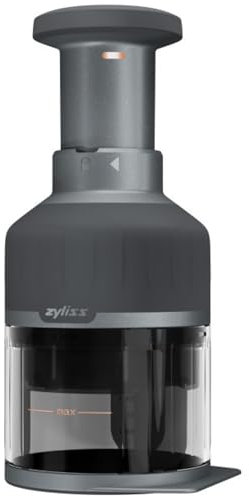 Zyliss Zick Zick 3 - Picador manual de alimentos, cortador manual de verduras y cortador de verduras con hoja de acero inoxidable, para verduras, cebollas, nueces, hierbas y más