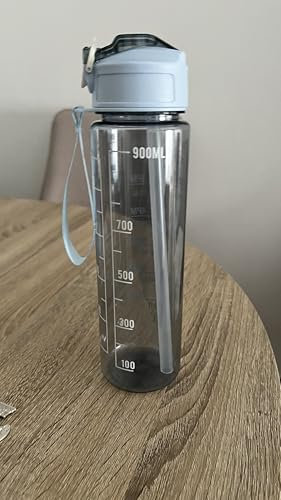 tecnify Botellas de agua de 1L (Azul Claro)