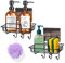 OoNeM Organizador de Fregadero Cocina - Pack 2 - Organizadores Cocina, Estanteria Baño Adhesiva de Acero Inoxidable para Cocina y Baño, Soporte Estropajo Fregadero, Antióxido