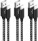 Cable USB C Carga Rapida, [3Pack 2M] 3A Cable USB Tipo C Nylon para iPhone 15 Pro Max, iPad Pro, Samsung Galaxy S24 S23 S22