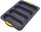 VICASKY Slot French Bread Pan Non Stick Loaf Tray for Baking Delicious Baguettes for Home Restaurant Use Heat Resistant Easy Demoulding Grey
