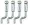Z Style Metal Cable End Dog Leg Connector For 2Mm, Lawn Mower Control Cables Sturdy Z Cable End For Lawn Mowers(4pcs)