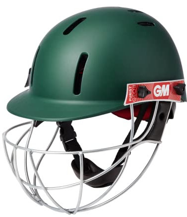 Gunn & Moore Purist Helm Geo II Cricket, Grün, Senior Groß 580-620 mm