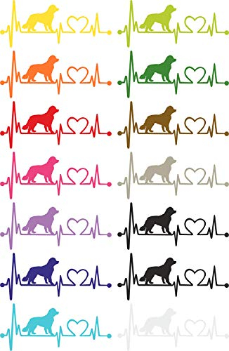 Herzlinien Aufkleber Neufundländer