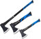 BITUXX Spaltaxt Spaltbeil Spalthammer Spaltkeil Fiberglas Forst Set - Die Perfekten Werkzeuge für Garten und Wald (Beil 600g + Axt 1000g + 1800g)