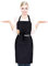 Grembiule Da Cucina Con Cintura Regolabile Collo Uomo e Donna, con 2 Tasche Waterproof Nero Multiuso Da ristorante Chef Cuoco Cameriere Barman Da Lavoro Barbecue BBQ Giardinaggio Bar Parrucchiere