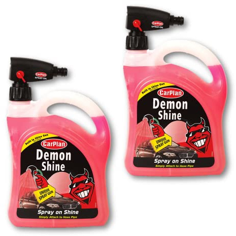 CarPlan Demon Shine, Spray On with Gun, 2 Litre (Pack of 2)