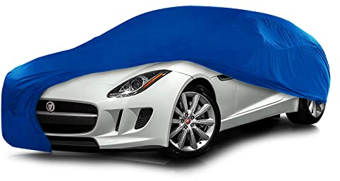 Cosmos - Indoor Car Cover compatible with main Coupé models, Elastic, Breathable and Dustproof Fabric, Soft Lining, Snug Fit, Blue