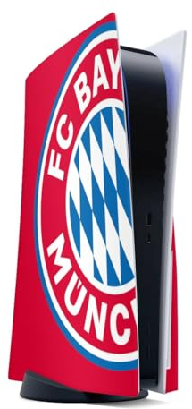 DeinDesign Skin kompatibel mit Sony Playstation 5 Disc Edition Folie Sticker FC Bayern München Offizielles Lizenzprodukt FCB