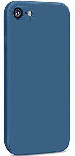 Yisica Case for iPhone 7 Case, iPhone 8 Case, iPhone SE 2022 Case, Shockproof Liquid Silicone Bumper Cover with Microfiber Lining Case for iPhone 7/8/SE 4.7(Blue)