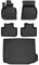 OMAC Fußmatten & Kofferraumwanne Set kompatibel mit BMW X3 G01 2017-2024 Gummi Schwarz 5X