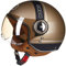 Jethelm Motorradhelm Rollerhelm Halbschalenhelm mit integriertem ausklappbaren Visier ECE-R 22-05 Retro Helm Sturzhelm Mofahelm 10,M