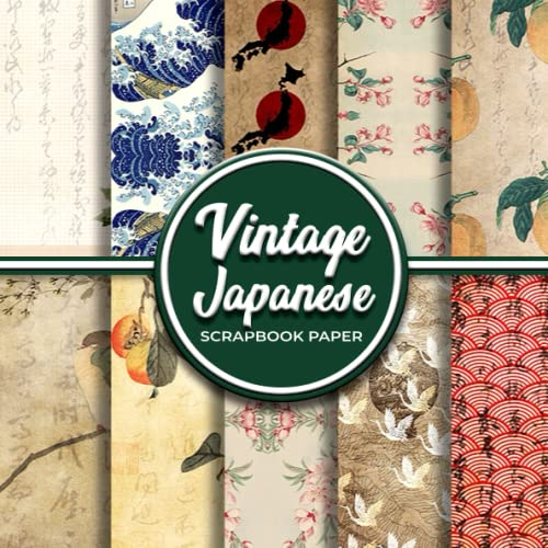 Vintage Japanese Scrapbook Paper: Double Sided Scrapbooking Paper Pad For Origami Cardmaking Paper Crafts DIY And Creative Projects