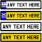 Personalised Novelty Number Plate ANY TEXT METAL Car Registration Sign Plaque (197mm x 44mm)