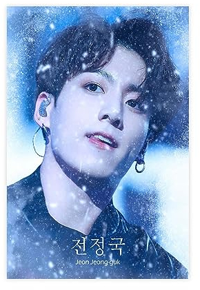 K-Pop BTS Jungkook-Poster, Leinwand, Poster, Schlafzimmer, Dekoration, Sport, Landschaft, Büro, Raumdekoration, Geschenk, 30 x 45 cm