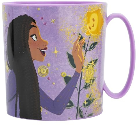 Taza infantil de plástico reutilizable para microondas de 390 ml de Wish