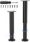 VETIN Lot de 2 Pieds de Meubles Réglables, Pieds de Lit 18-30 cm, Pieds de Meubles en Métal Noir, Pieds de Lit, Pieds de Table de Canapé, Pieds de Table Réglables, Pieds de Meubles DIY