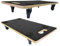 PROREGAL Profi Transportroller mit 4 Rollen | HxBxT 11,5x30x60 cm | Traglast 200kg | Siebdruck Holzplatte | Schwarz | 2 Stück | Möbelroller Rollbrett Transporthilfe Rollwagen Roller