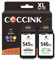COCCINK PG-545 XL CL-546 XL Wiederaufbereitete Druckerpatronen Ersatz für Canon 545XL 546XL (1 Schwarz, 1 Farbe) für MG2450 MG2455 MG2550 MG2555 iP2850 iP2855 MG2950 MG2950S MG2955 MX495 Drucker