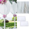 FUIPVGI 2 Pièces Rouleau de Tulle Blanc Rouleau de Tissu Organza Transparent Tulle Tissu Rouleau 10m x 48cm Rouleau Mariage Ruban décoratif pour Décoration De Mariage Favors Party Bricolage (Blanc)