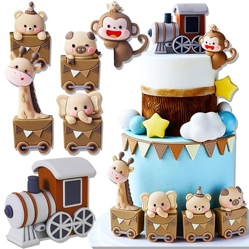 Roaring Good Time Boho Tiere Kuchendekoration Braune Goldkugeln Kuchentopper Bären Kuchen Tortendekoration Babyshower Geburtstagstorte Dekoration