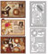 GLOBLELAND Stanzformen Für Postkarten Stempel Stanzungen Porto Stanzformen Umschläge Stanzformen Für DIY Scrapbooking Kartenherstellung Journal Prägung Papierbasteldekor