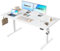 Agilestic Höhenverstellbarer Schreibtisch 160 x 80 cm, Stabiler Schreibtisch Höhenverstellbar Elektrisch mit Memory-Handsteuerung, Ergonomischer Steh-Sitz Tisch Computertisch, Weiß