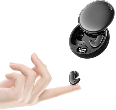 Unsichtbare Kopfhörer kleine Ohren Mini Schlaf Schlafkopfhörer Seitenschläfer in Ear Kopfhörer zum schlafen Ohrstöpsel Inear-Kopfhörer Bluetooth Noise Cancelling kabellos Earbuds Sleep Headphones