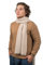 Dalle Piane Cashmere - Schal aus 100% Kaschmir - Made in Italy - für Mann/Frau, Farbe: Beige, Einheitsgröße