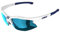 Bliz Hybrid Sportbrille, Shiny White-Smoke Blue Multi
