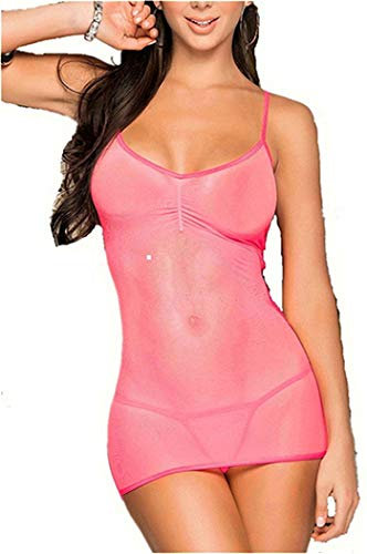 Mini Robe Femme Lingerie Mini Jupon Cosplay Body Bustier Corset Bodycon Clubwear Robe Moulante -Rose-L