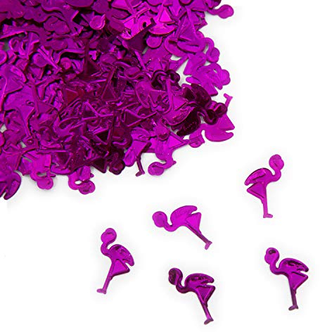 Oblique Unique® Flamingo Konfetti Über 500 STK. Lila Streu Deko Tischdeko für Kinder Geburtstag Hawaii Party Sommer Garten Feier