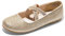 DREAM PAIRS Kids Ballerine Scarpe da Principessa Scarpe Eleganti da Ragazza di Fiori per Ragazze Festa di Nozze,Size 38.5,Oro,Angie-2