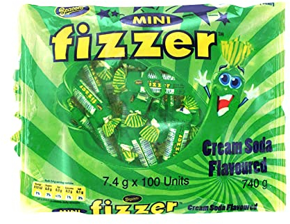 Fizzer Mini - 100 Individually Wrapped Candies - Cream Soda Flavour