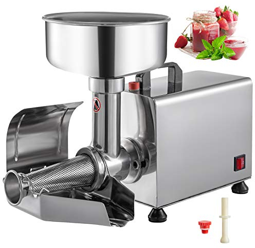 VEVOR Tomatenpresse Passiergerät 370W elektrische Tomatenpresse Rostfreier Stahl