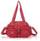 Angel Kiss Damen Handtasche tasche damen groß Umhängetasche 2 hauptfächer Multifunktionale Rucksack Weiches PU Leder mit Reißver Schlusstaschen Elegante Damenumhängetasche für Büro Schule Einkauf Rot