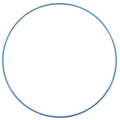 Vaessen Creative 11017-001 Metallring, Blau, Spannring Ø25 cm aus 3 mm Metalldraht zum Traumfänger Basteln, Makramee Knoten, Mandala Häkeln sowie Gestalten weiterer Wanddeko und Fensterdeko, Metal, 25