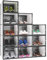 YITAHOME Shoe Box,12Pcs Stackable Shoe Containers,35.8x27.7x20.8cm,Fit up to UK Size 14,X-Large Size Shoe Storage,Non-toxic Plastic Drop Front Shoe Organisers,Shoe Storage Box
