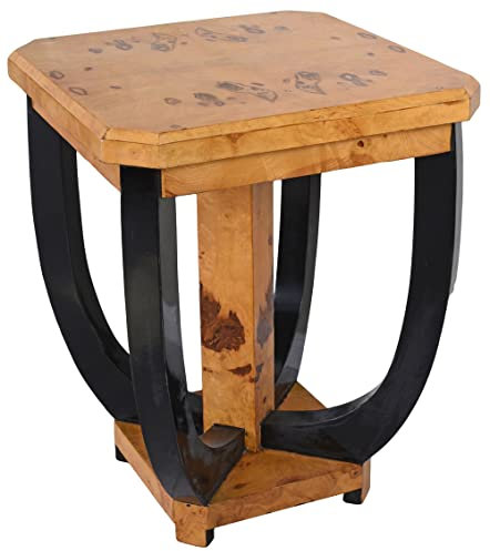 Couchtisch Art Deco Wohnzimmertisch Holztisch 48x48 cm Sofatisch cat018 Palazzo Exklusiv