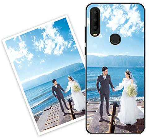 Sunrive Funda Personalizada Compatible con Alcatel 3X 2019, Silicona Flexible Transparente Carcasa Personalizable para tu móvil con Foto Imagen Frase o Texto