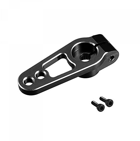 sourcing map 25T Servo Horn Arm Aluminiumlegierung Schwarz für RC Auto Universal Zubehörteile