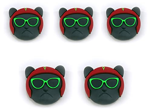 TSLRSA 5 Pcs Schlägerdämpfer, Tennistierdämpfer, Schlägerdämpfer, Tennisschlägerdämpfer Silikontennisdämpfer Tennisdämpfer zur Verringerung von Vibrationen in Tennisschlägern und Squashschlägern