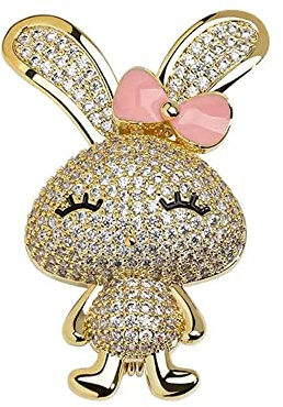 Belons Damen Mädchen Brosche Hase Legierung Anstecknadel Kaninchen Brosche Pin Sicherheitsnadel Schmuckzubehör