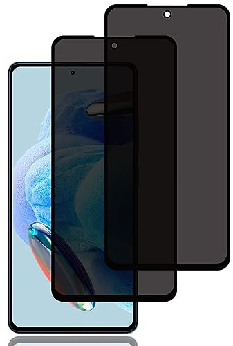 Protector Pantalla Privacidad para Xiaomi Redmi Note 12 Pro/12 Pro+, Pack 2 | Cristal Vidrio Templado Antiespia, Dureza 9H, Sin Burbujas, Anti-Rasguños, Anti-Espía Protector Pantalla
